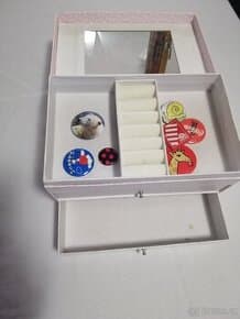 Dětská šperkovnice a pokladnička prasátko