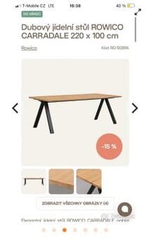 Jidelni stůl , Bonami , velký stůl , masivní stůl