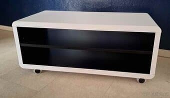 televizní stolek - 4 ks - 2x bílý, 2x dub sonoma