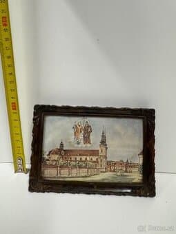 Starožitný obraz – Svatí Cyril a Metoděj nad Velehradem