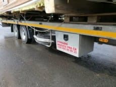 Vlek přívěs podvalnik tandem nájezdy nápravy SAF