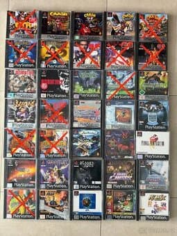 Hry playstation 1 Oddrworld,Spyro,Harry Potter,Crash atd