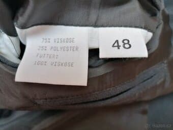 Prodám pánský oblek nošený vel. 48