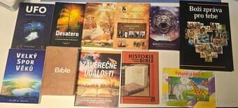 Sada knih - náboženství, UFO, historie