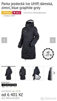 Zimní jezdecký kabát UHIP vel 150