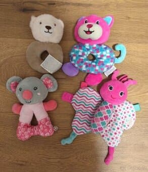 Plyšová chrastítka