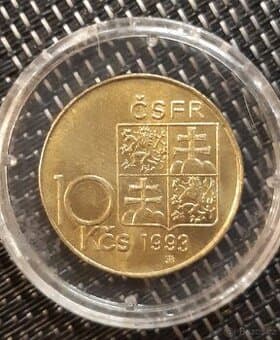 Vzácná 10 Kč 1993 – varianta „RM“ – sběratelský kus