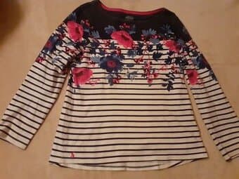 Bavlněné triko s dlouhým rukávem Joules, L