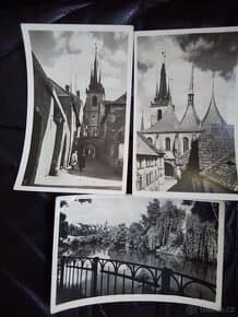 Louny-černobílé pohlednice, r.1955, MF