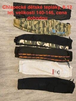 Dětské chlapecké tepláky