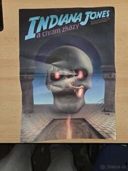 Plakat Indiana Jones a chram zkázy format A3