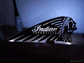 Indian logo cnc vypalek