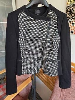 Sako dámské modro-bílé M&S vel. 38