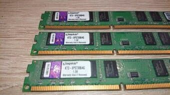 3x Kingstone 4GB DDR3 PC3-10600 1333Mhz Low Profile