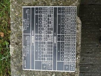 Prodám na soustruh SUI40 závitové a posuvové tabulky