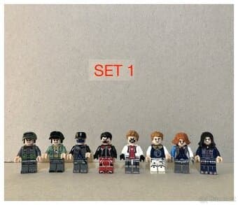 Rôzne sety vojakov 5 + doplnky - typ lego - nové