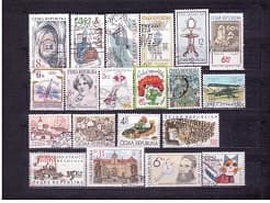 Poštovní známky - 20 různých ČR