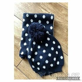 Nová čepice + nakrcnik 1-2 roky