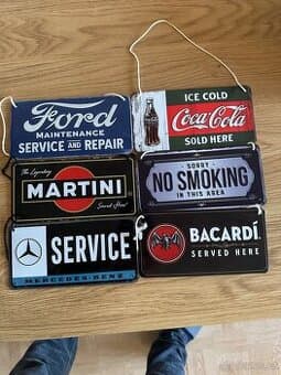 “Retro” plechové cedule