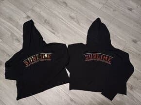 2x dívčí crop top mikina Reserved vel 158 a 164