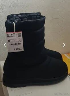 Nové. Sněhule, zimní boty ZARA UGG vel.38