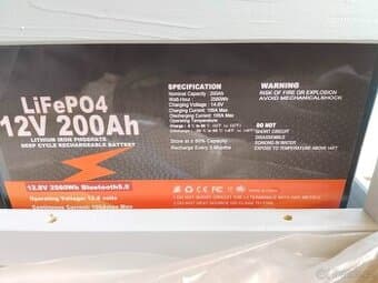 LiFePO4 baterie 200Ah, bluetooth, BMS