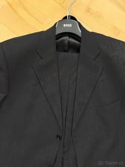 Pánský oblek, sako + kalhoty, 100% vlna, vel. 56