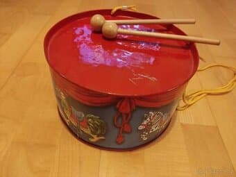 dětský bubínek + paličky