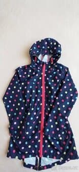 Tenká bunda-parka, vel. 134, 8-9 let