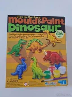 Kreativní sada - sádrové odlitky Dinosauři (magnetky)