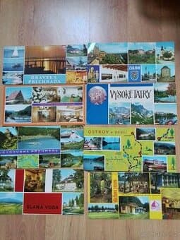 Dlouhé pohlednice Retro