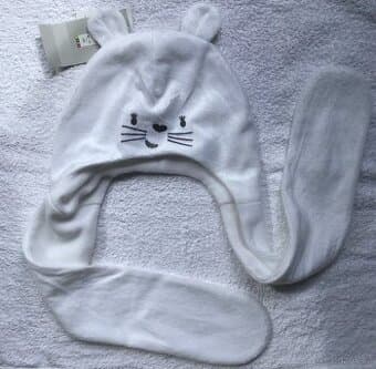 Nová čepice a šála v jednom - bílá = 55 Kč