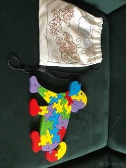 Dřevěné stavebnice abeceda/číslice