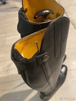 Kožené jezdecké boty HKM