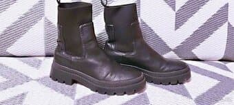 PÁNSKÉ KOŽENÉ KOTNÍKOVÉ KOZAČKY - vel. 41