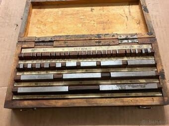 Johansonovy měrky -johansonky - koncové měrky -  sovětské