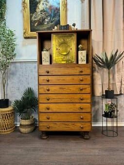 Starožitná komoda se sejfem (140058)