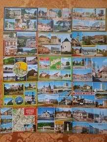 ČSSR sběratelské pohlednice 122 kusů Nové