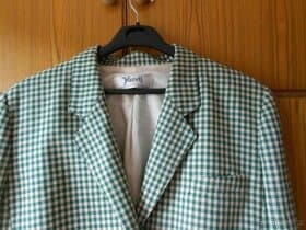 SAKO dámské elegantní zeleno-bíle s podšívkou..