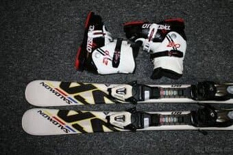 detské lyže Salomon 90 cm , hadí kuze