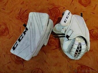 Brankářské rukavice CCM Eflex 5, lapačka a vyrážečka, senior