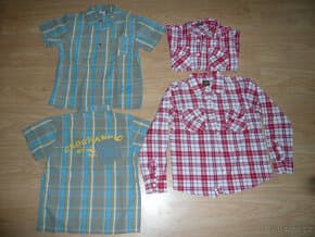 2x košile kr.rukáv a 3x košile dl. rukáv 128