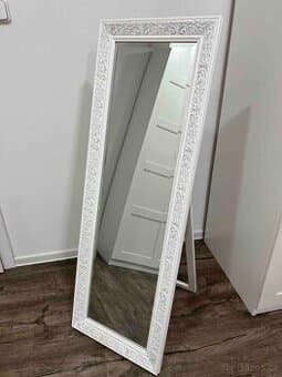 Stojací zrcadlo v ozdobném rámu 130x45 cm