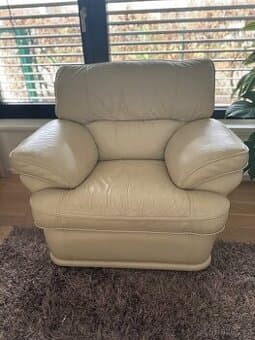 Luxusní kožené polohovací kreslo