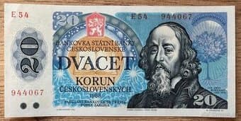 20 Kčs 1988 série E54