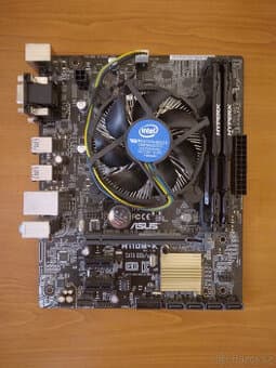 Deska ASUS H110M-K + Intel Pentium G4500 + RAM 2×4 GB DDR4