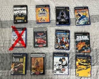 PS2 Hry - v dobrém stavu