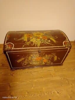 Starožitná truhla, selská truhla, svatební truhla, 1850