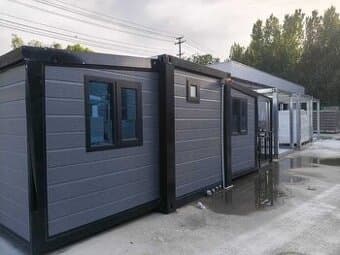 Mobilní domek 2+1 – dekor šedé/hnědé dřevo