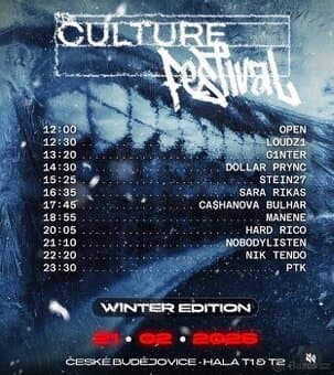 The culture České Budějovice rap festival 21.2.26